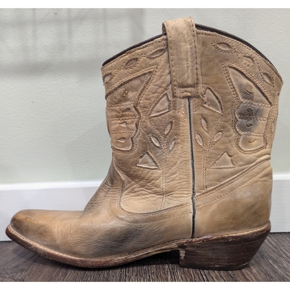 Bed Stu Leather USA Bench Made Short Boots Size 7.5 - Picture 8 of 14